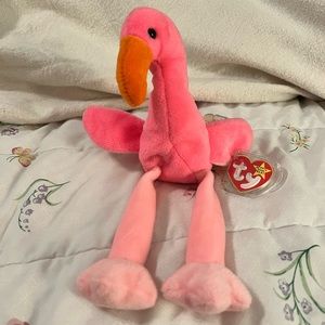 Pinky Flamingo Beanie Baby
